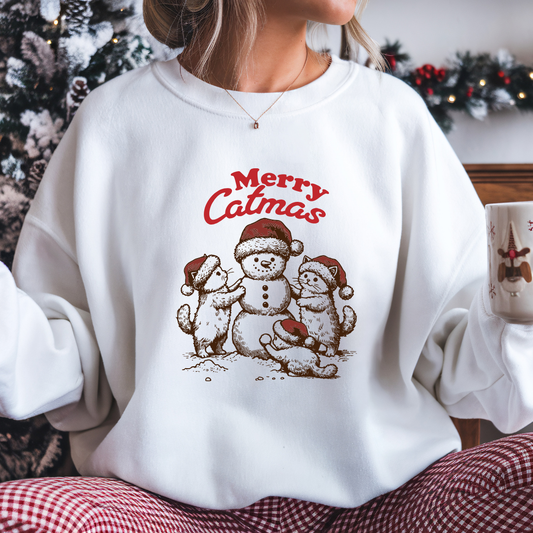 Merry Catmas Crewneck Sweatshirt