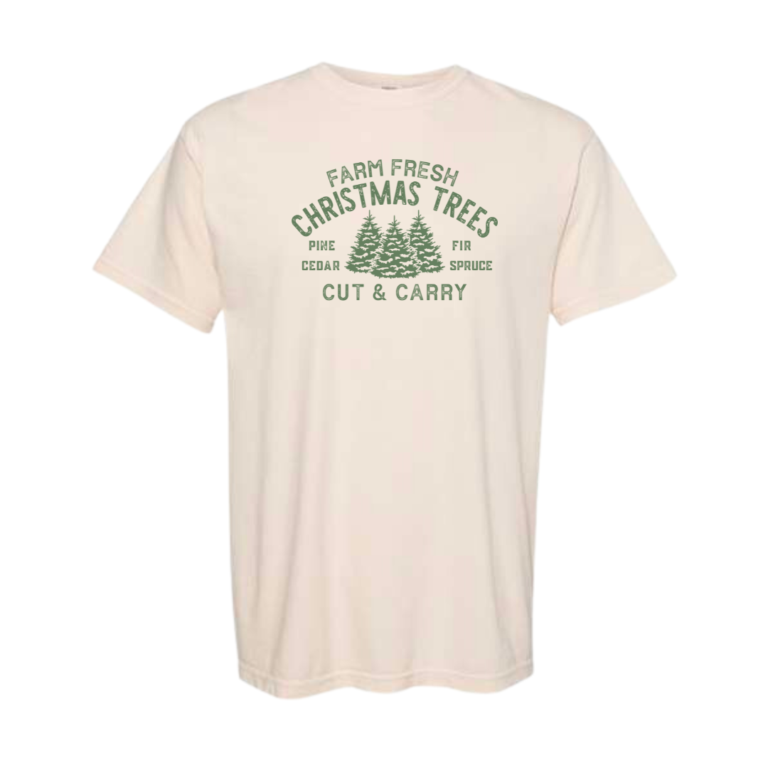 Farm Fresh Christmas Trees (Crewneck Sweatshirt & Loose Fit Tee)