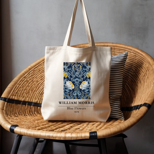 Blue Flowers Tote