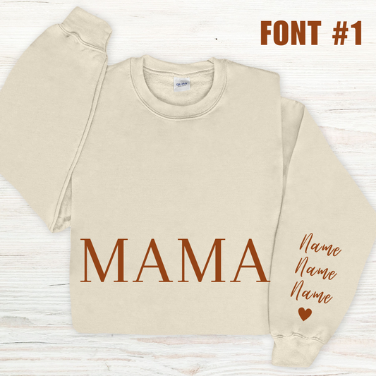 MAMA Personalized Crewneck Sweatshirt