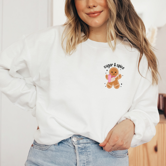 Sugar & Spice (Crewneck Sweatshirt & Loose Fit Tee)